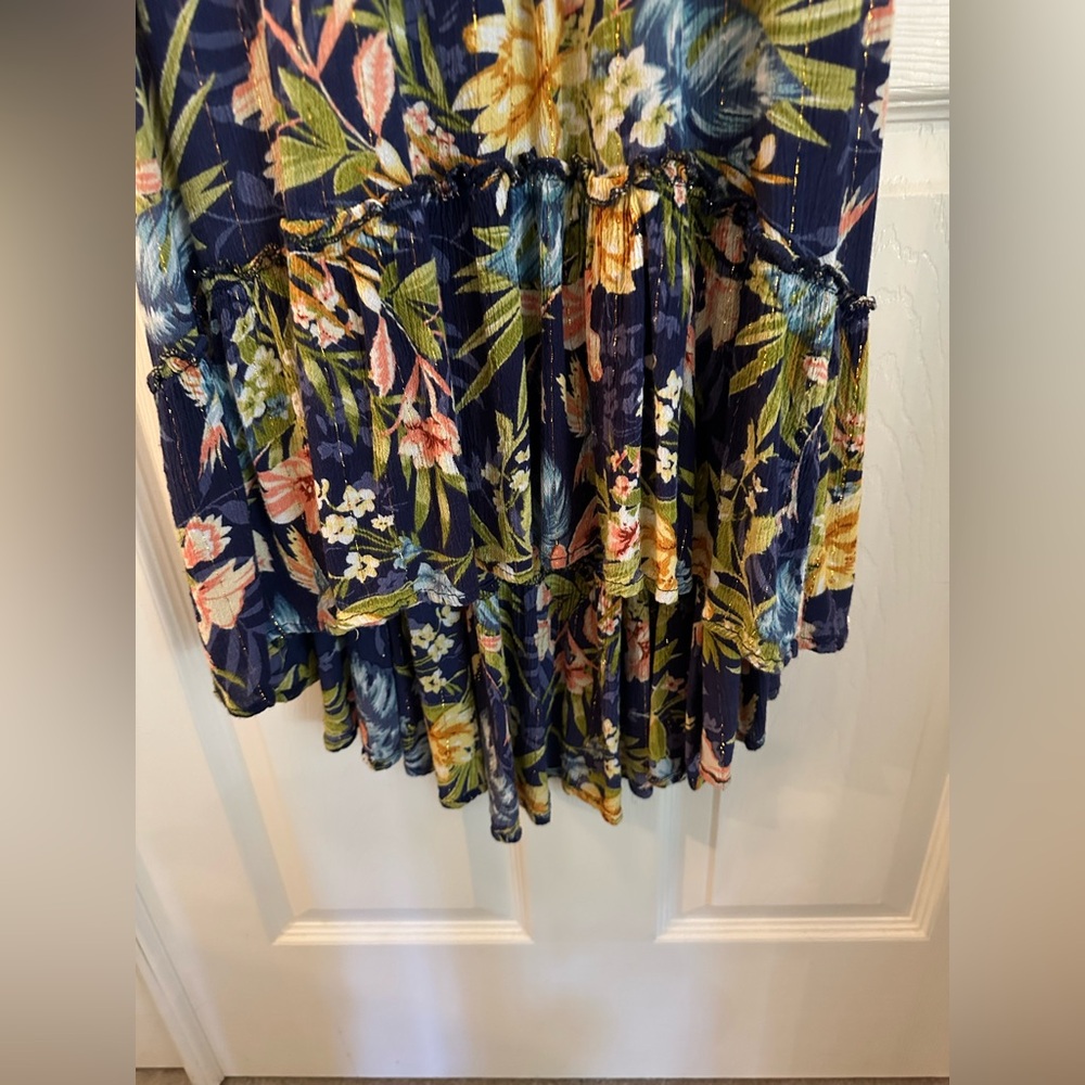Hawaiian boutique floral print high-low dress - Picture 4 of 7